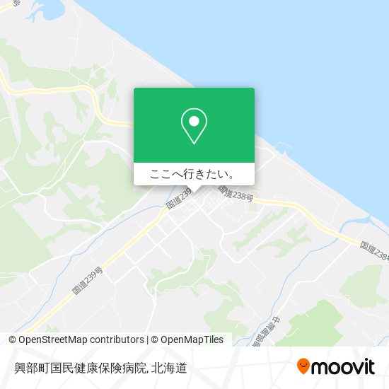 興部町国民健康保険病院地図