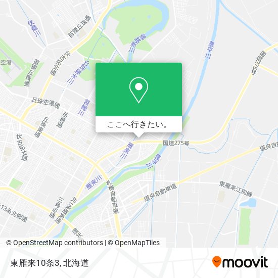 東雁来10条3地図