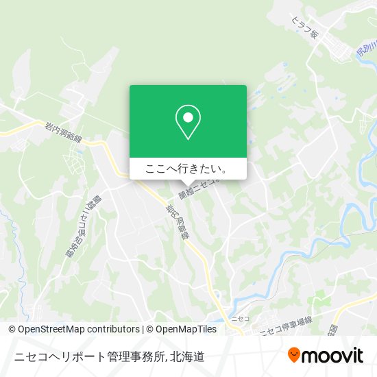 ニセコヘリポート管理事務所地図