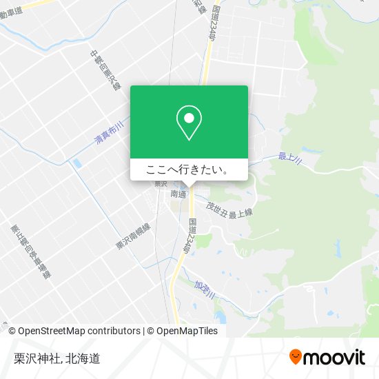 栗沢神社地図