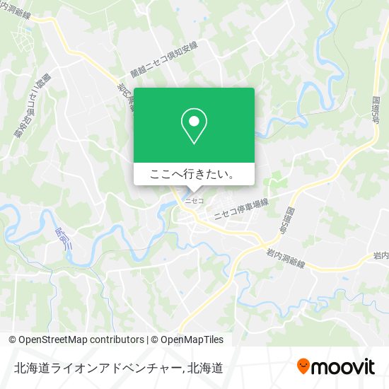 北海道ライオンアドベンチャー地図