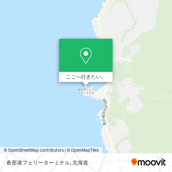 沓形港フェリーターミナル地図