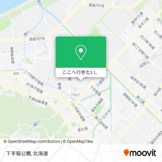 下手稲公園地図