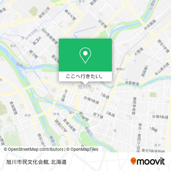 旭川市民文化会館地図