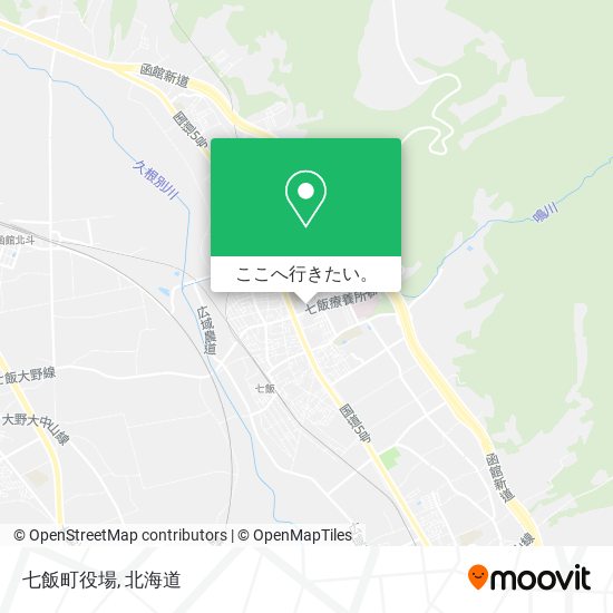 七飯町役場地図