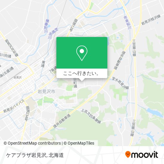 ケアプラザ岩見沢地図