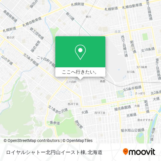 ロイヤルシャトー北円山イースト棟地図