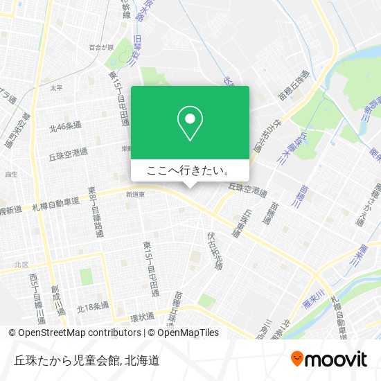 丘珠たから児童会館地図