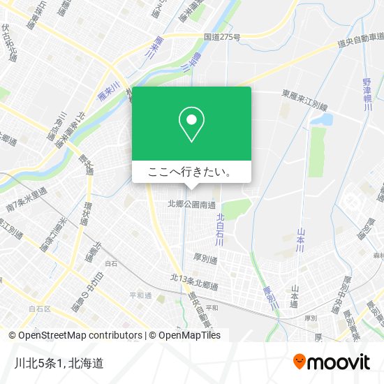 川北5条1地図