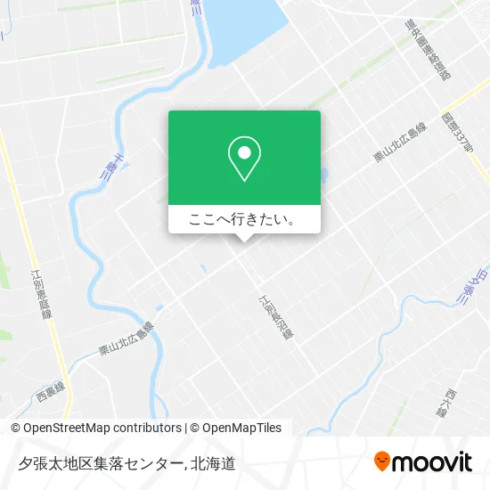 夕張太地区集落センター地図