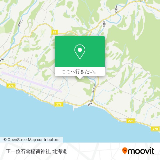 正一位石倉稲荷神社地図