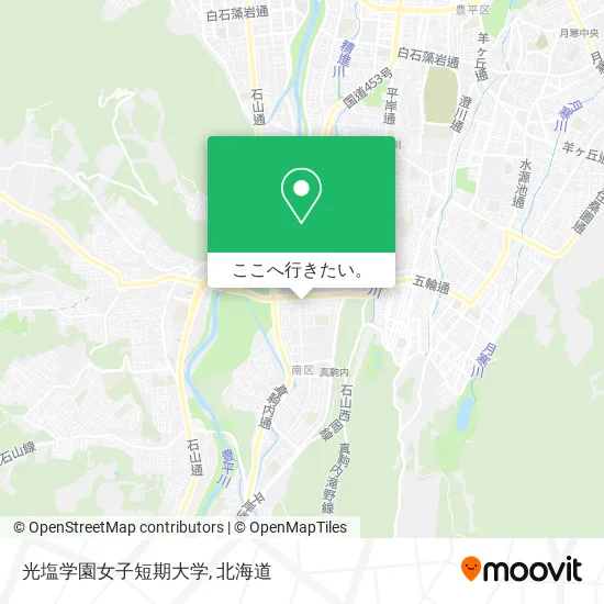光塩学園女子短期大学地図