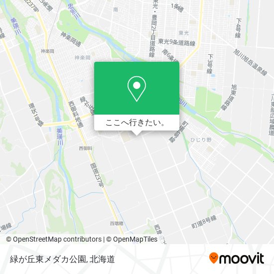 緑が丘東メダカ公園地図