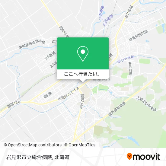 岩見沢市立総合病院地図
