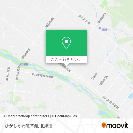 ひがしかわ道草館地図
