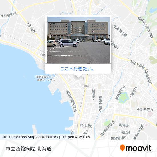 市立函館病院地図