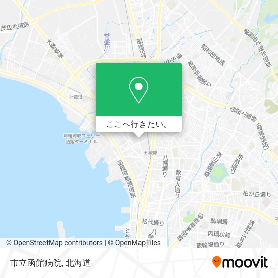 市立函館病院地図