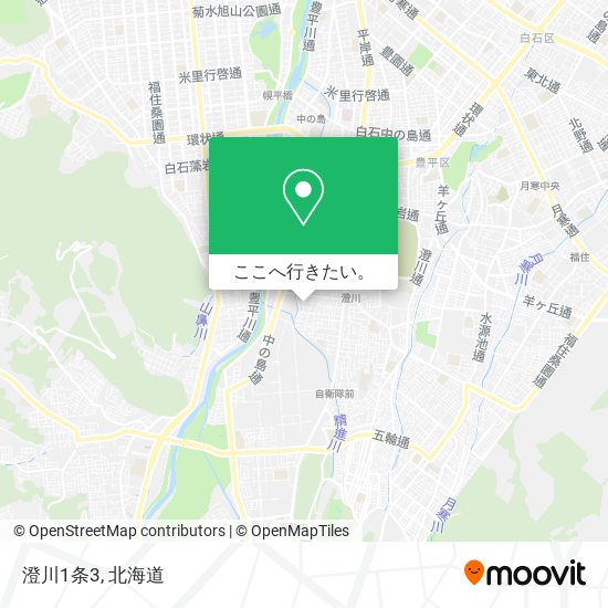 澄川1条3地図