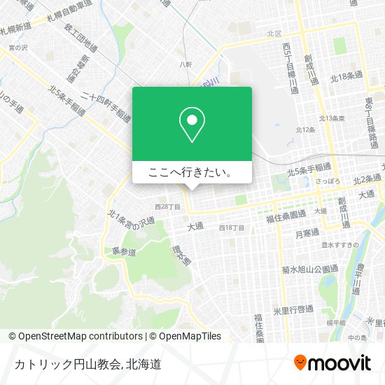 カトリック円山教会地図