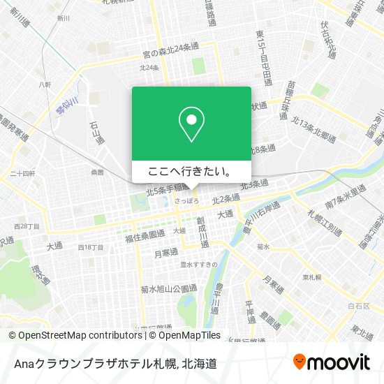 Anaクラウンプラザホテル札幌地図