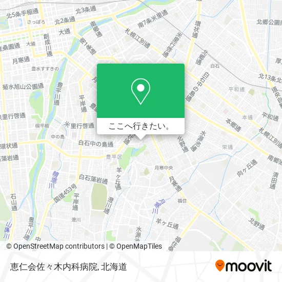 恵仁会佐々木内科病院地図