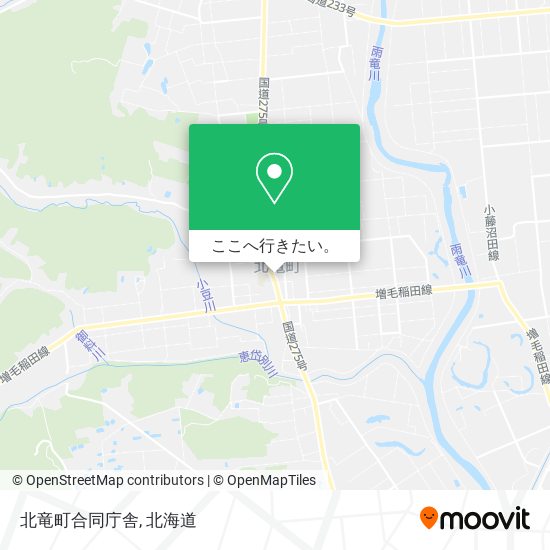 北竜町合同庁舎地図