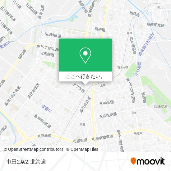 屯田2条2地図