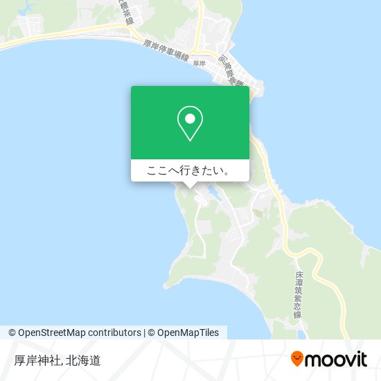 厚岸神社地図