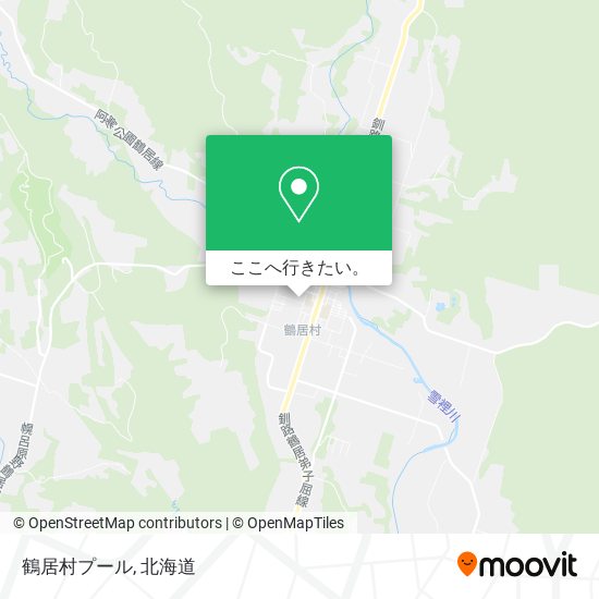 鶴居村プール地図