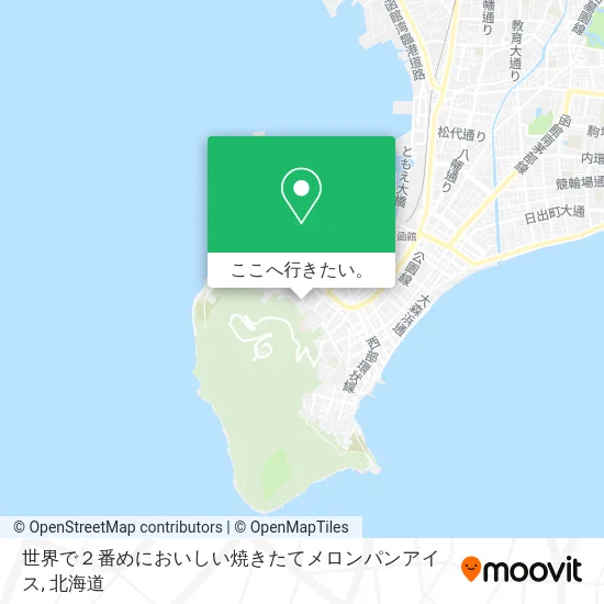 世界で２番めにおいしい焼きたてメロンパンアイス地図