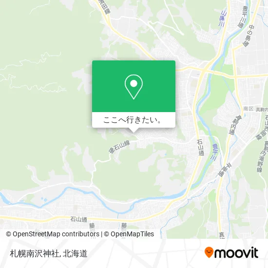 札幌南沢神社地図