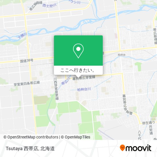 Tsutaya 西帯店地図