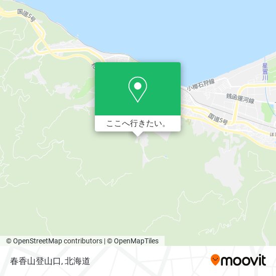 春香山登山口地図