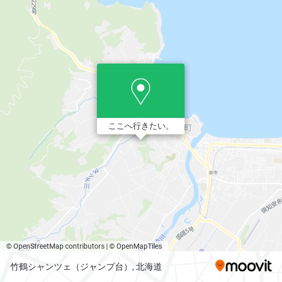 竹鶴シャンツェ（ジャンプ台）地図