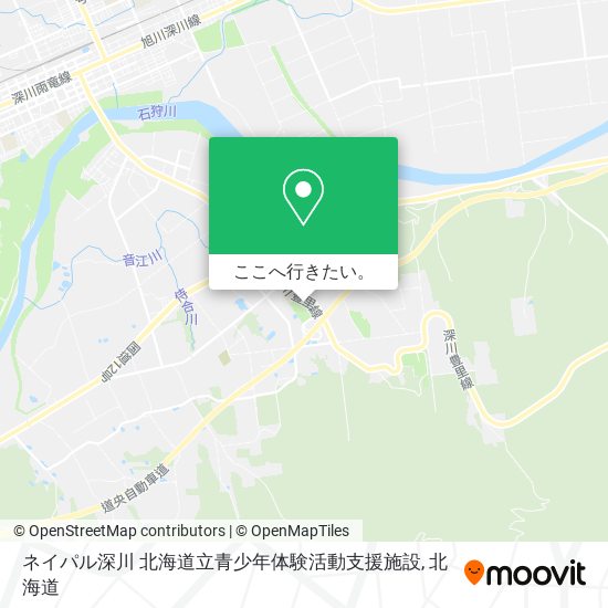 ネイパル深川 北海道立青少年体験活動支援施設地図