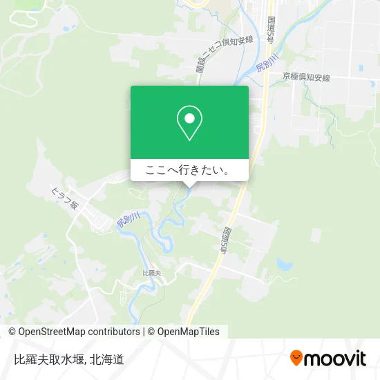 比羅夫取水堰地図