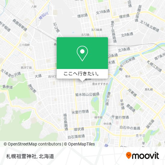札幌祖霊神社地図