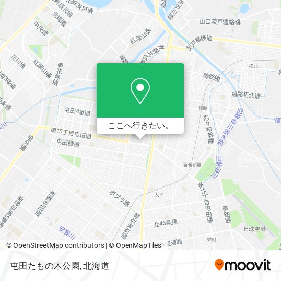 屯田たもの木公園地図