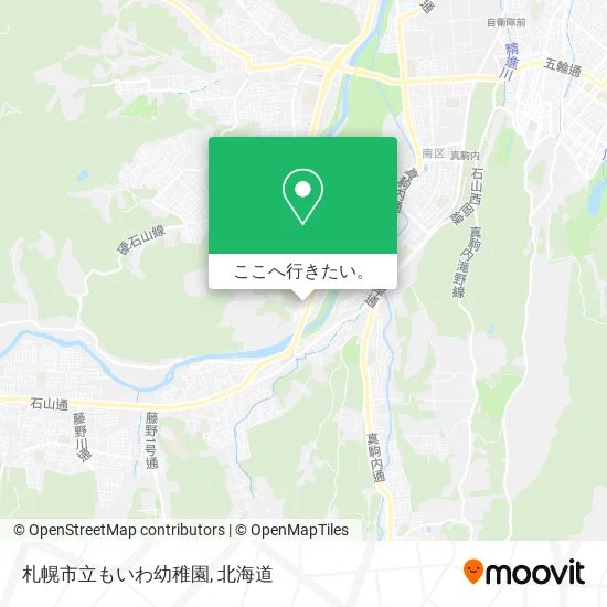札幌市立もいわ幼稚園地図