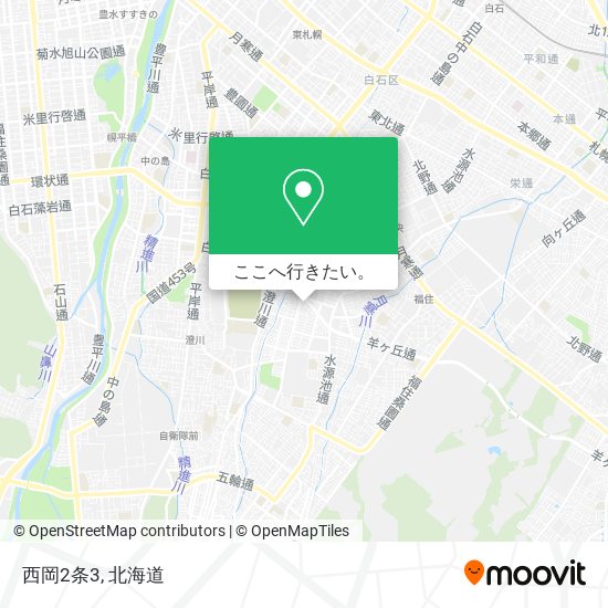 西岡2条3地図