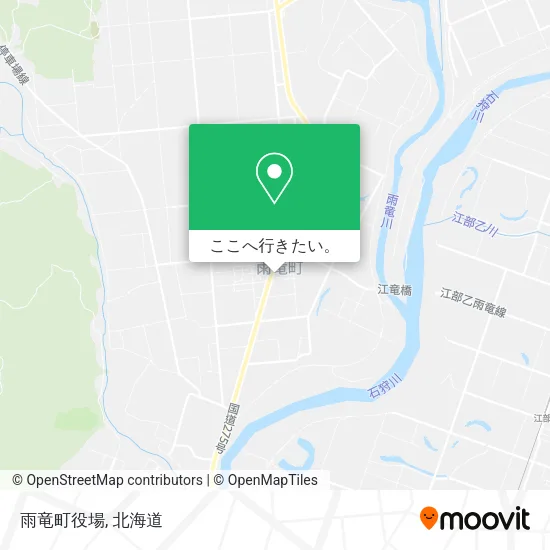 雨竜町役場地図