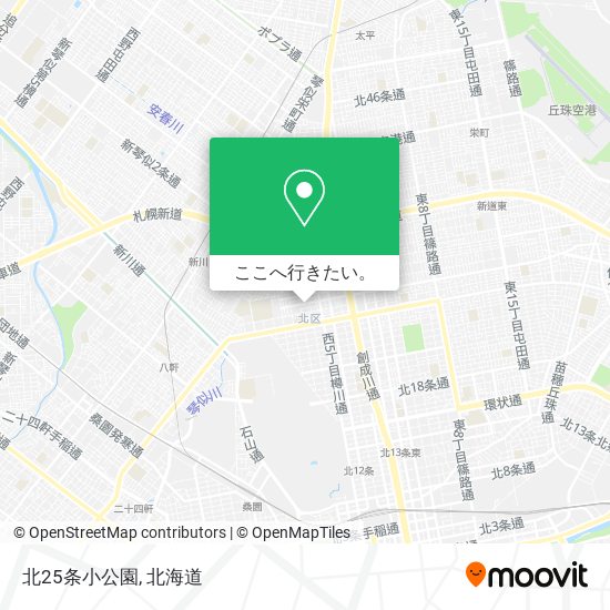 北25条小公園地図