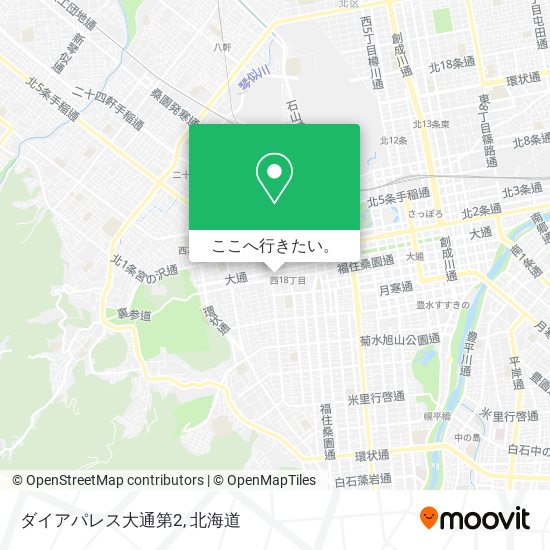 ダイアパレス大通第2地図