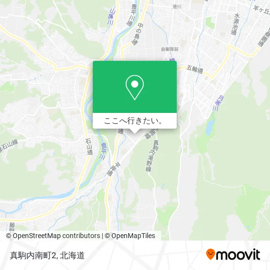 真駒内南町2地図