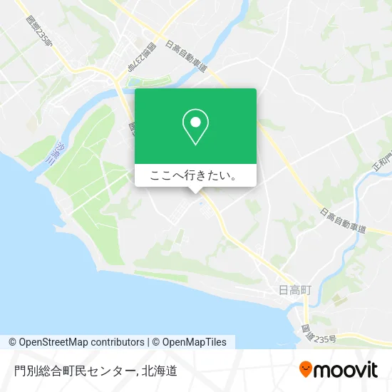 門別総合町民センター地図