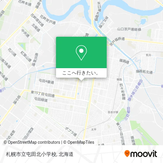 札幌市立屯田北小学校地図
