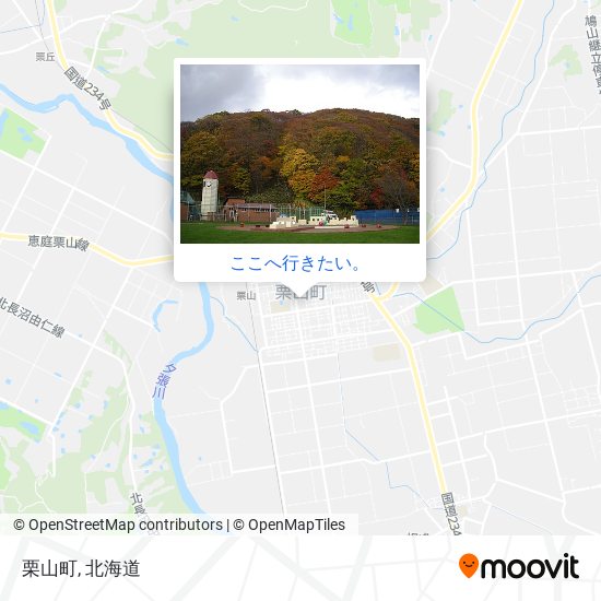 栗山町地図