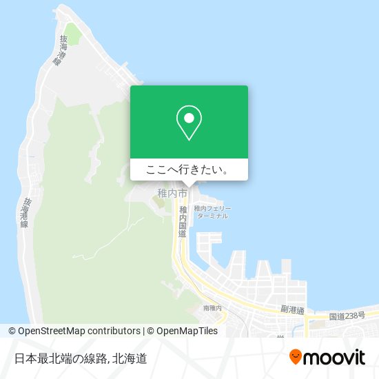 日本最北端の線路地図