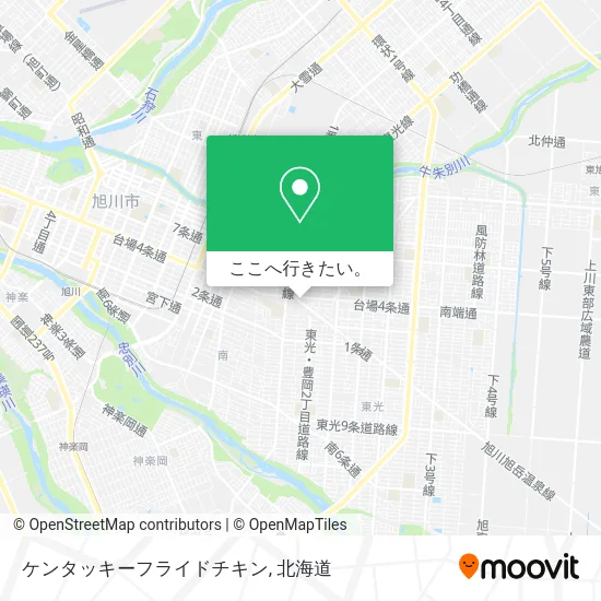 ケンタッキーフライドチキン地図