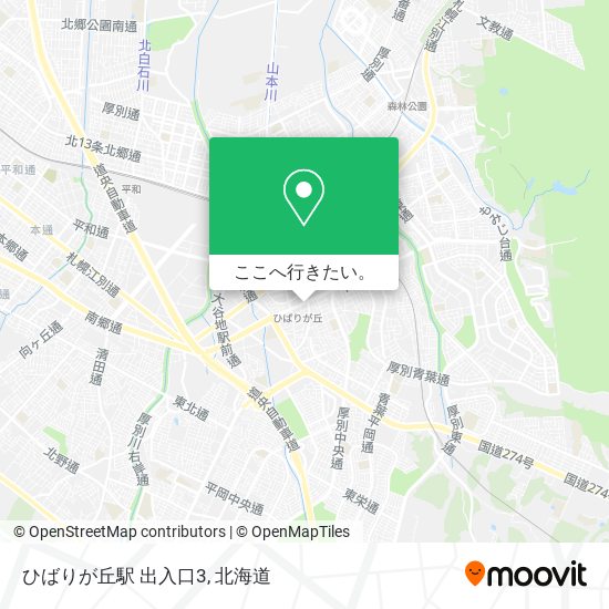 ひばりが丘駅 出入口3地図